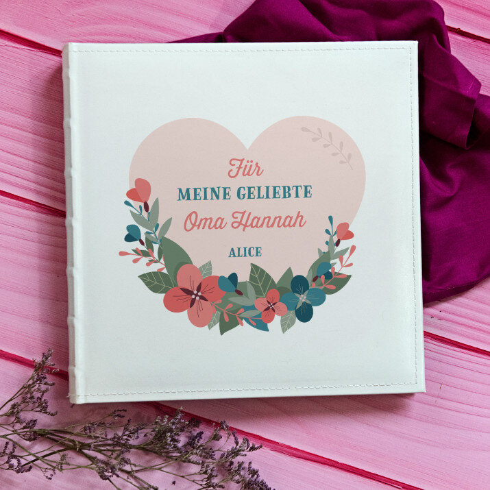 Für meine geliebte Oma - personalisiertes Fotoalbum Für meine geliebte Oma - personalisiertes Fotoalbum