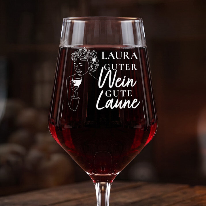 Guter wein gute laune - Großes Weinglas