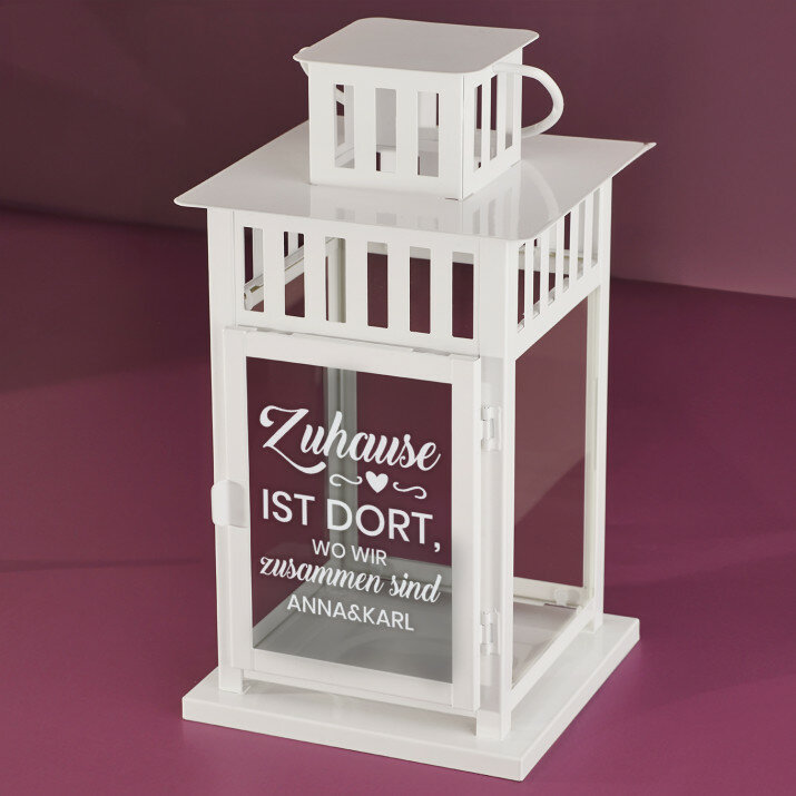 Zuhause ist dort - Laterne