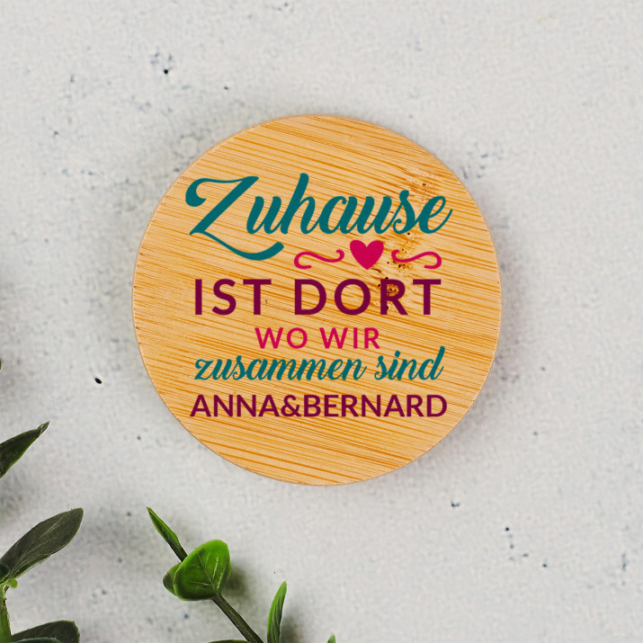 Zuhause ist dort - Flaschenöffner mit Magnet