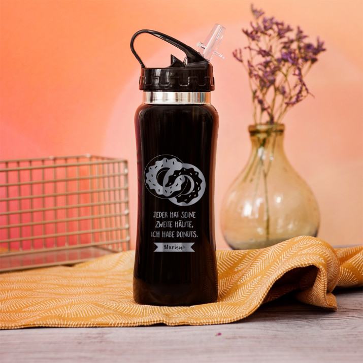 Donut - Trinkflasche mit Gravur