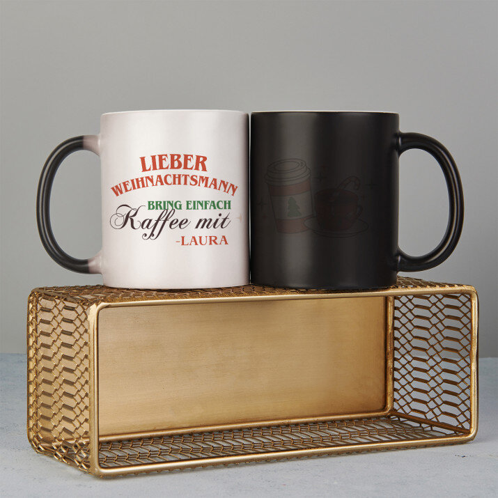 Lieber Weihnachtsmann, bring einfach Kaffee mit - Zaubertasse