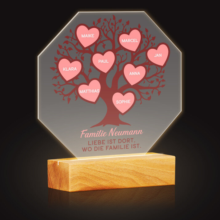 Familienstammbaum 2 - Achteck 