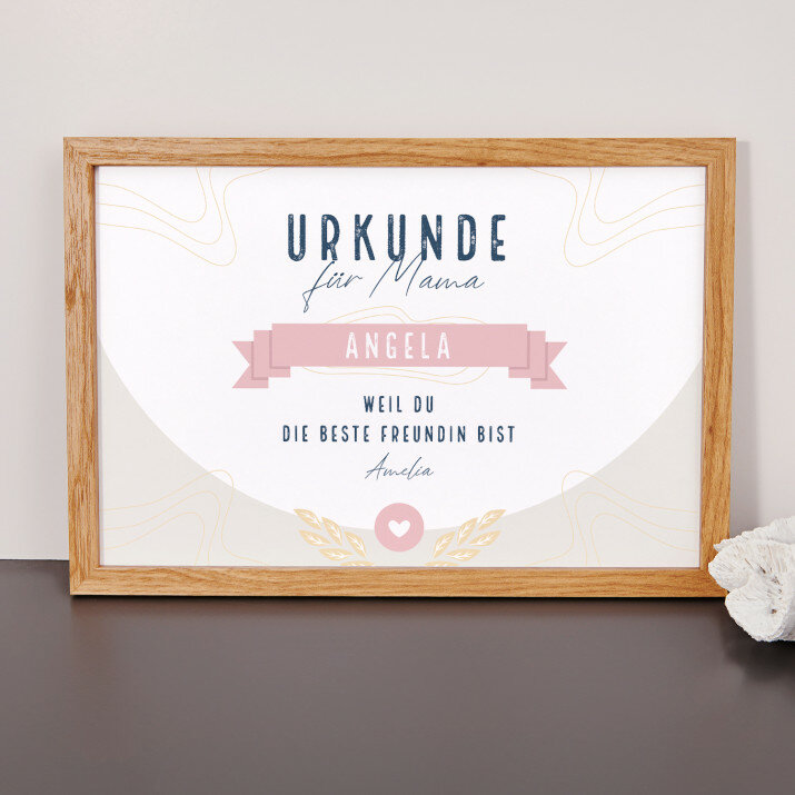 Urkunde für Mama - Urkunde