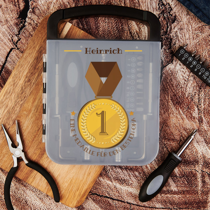 Medaille für Opa - Werkzeugset