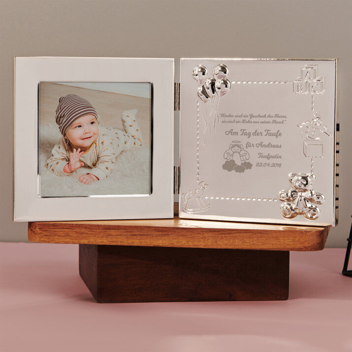 Geschenk des Herrn - Versilberter Bilderrahmen