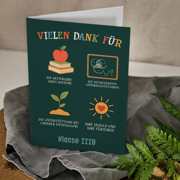 Vielen Dank für - Weihnachtskarte