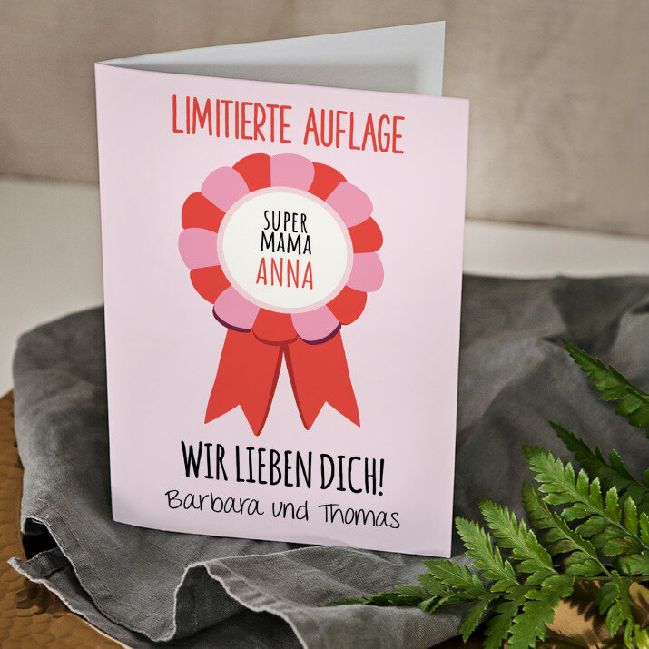 Limitierte Auflage - Glückswunschkarte