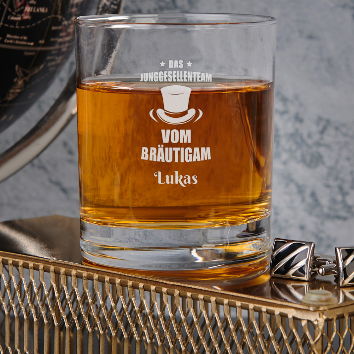 Junggesellenteam - Whiskyglas