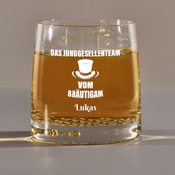 Junggesellenteam - Whiskyglas