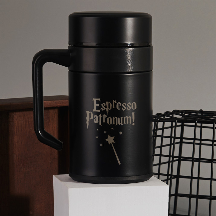Espresso patronum - Thermobecher mit Henkel