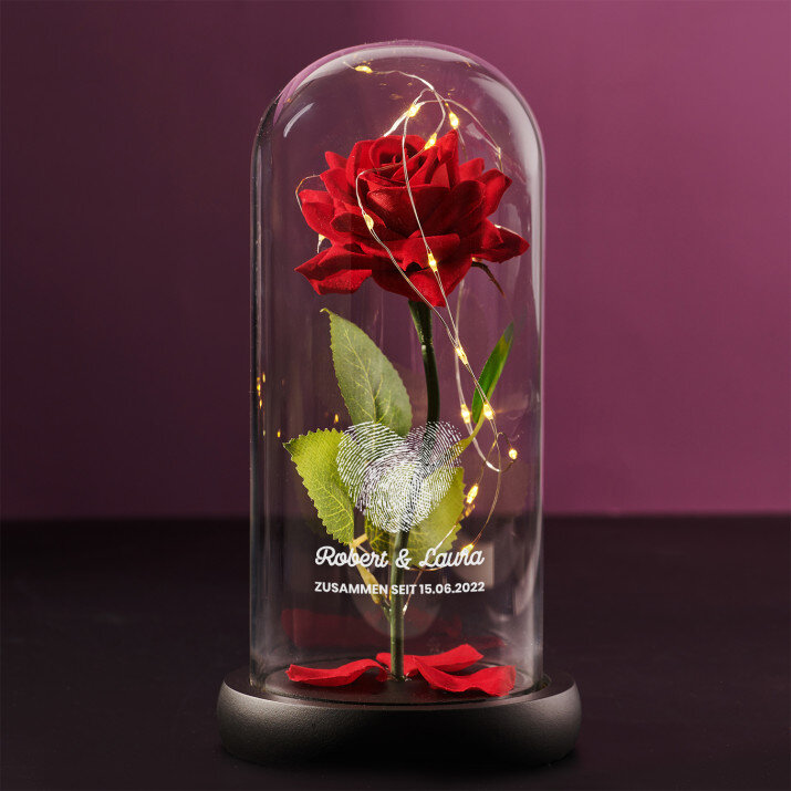 fingerprints - Ewige Rose Im Glas