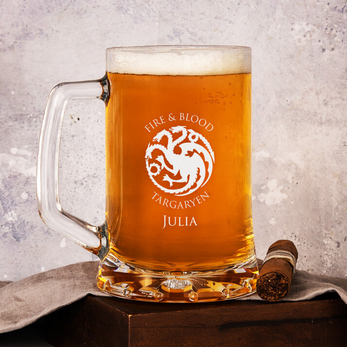 Fire&Blood - Personalisierter Bierkrug
