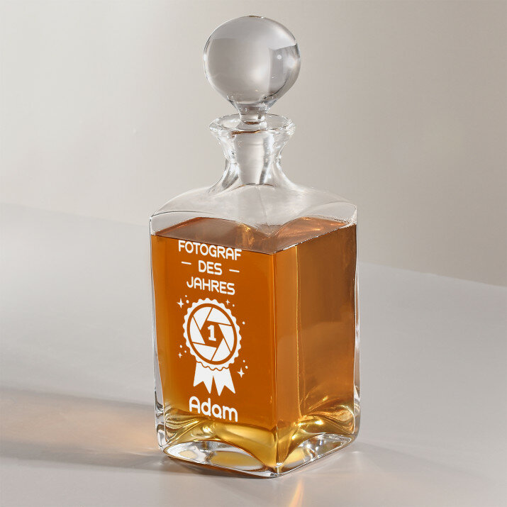 Fotograf des Jahres - Whiskykaraffe mit Gravur