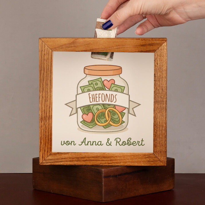 Ehefonds - Holzspardose