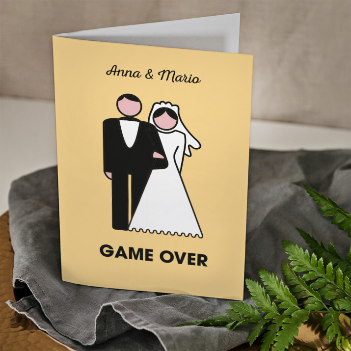Game over - Glückwunschkarte