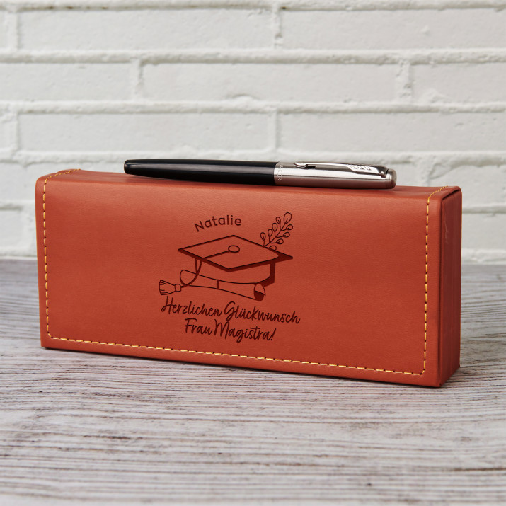 Herzlichen Glückwunsch Magistra - Füller Parker im Etui