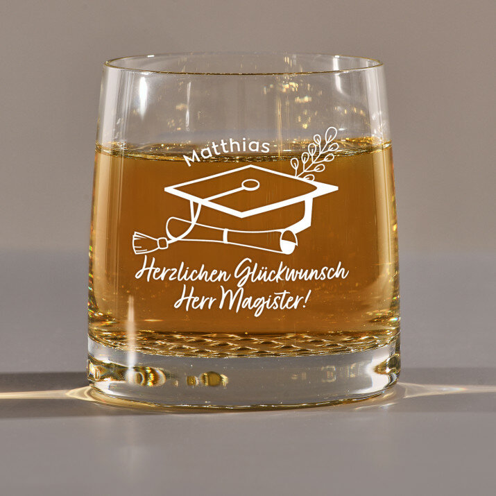 Herzlichen Glückwunsch Magistra - Whiskyglas