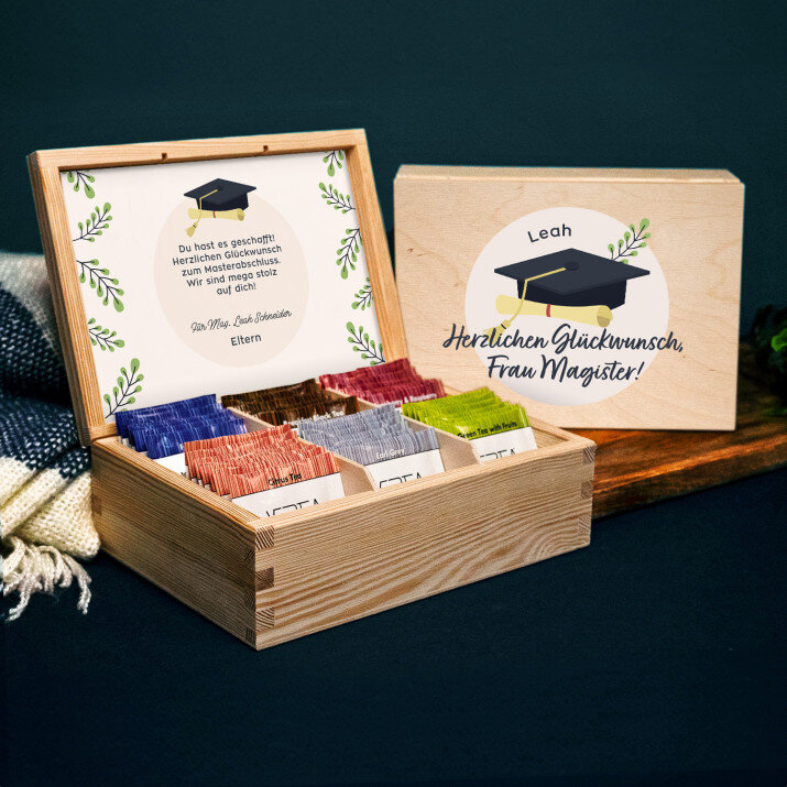 Herzlichen Glückwunsch, Frau Magister - Teebox