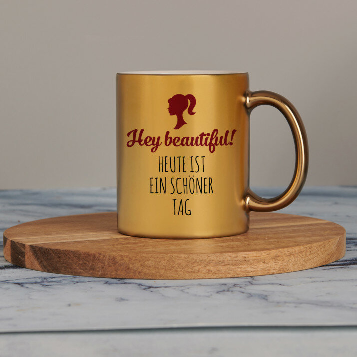 Hey beautiful - Goldbecher