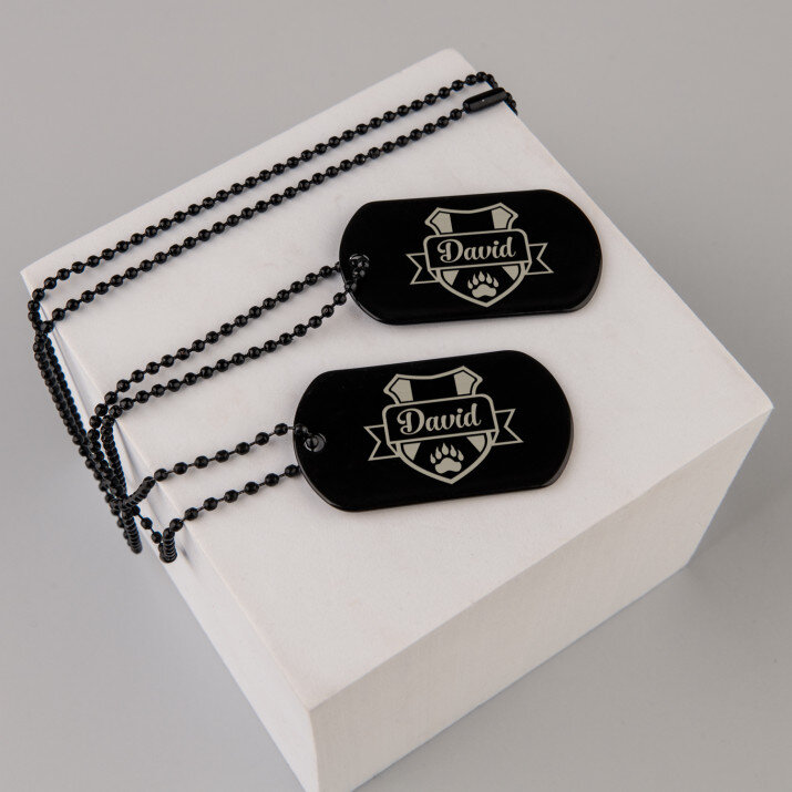 Wappen + Name - Erkennungsmarke