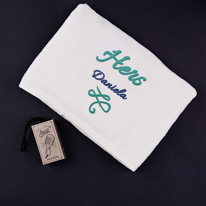 Hers - Handtuch mit Stickerei