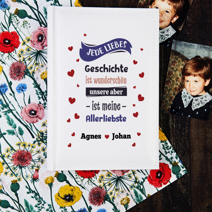 Liebesgeschichte - personalisiertes Fotoalbum Liebesgeschichte - personalisiertes Fotoalbum