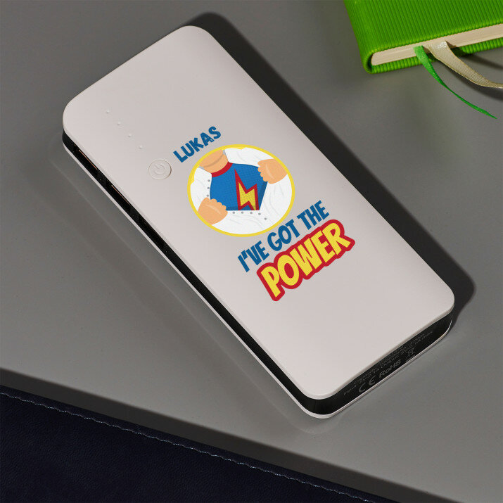 I`ve got the power - Powerbank mit Aufdruck 10000 mAh