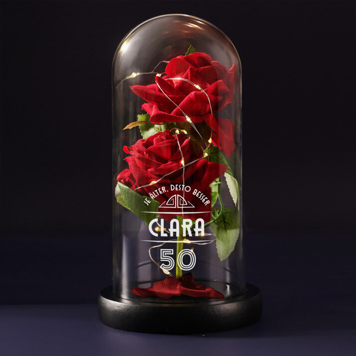 Je älter - Ewige Rose Im Glas