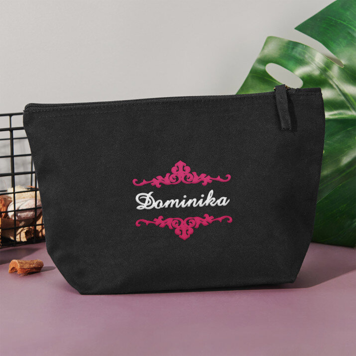 Eleganter name - Dunkelblaue Kosmetiktasche