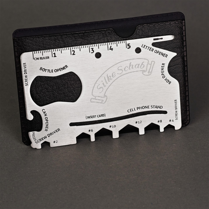 Name - Multitool-Karte aus Metall
