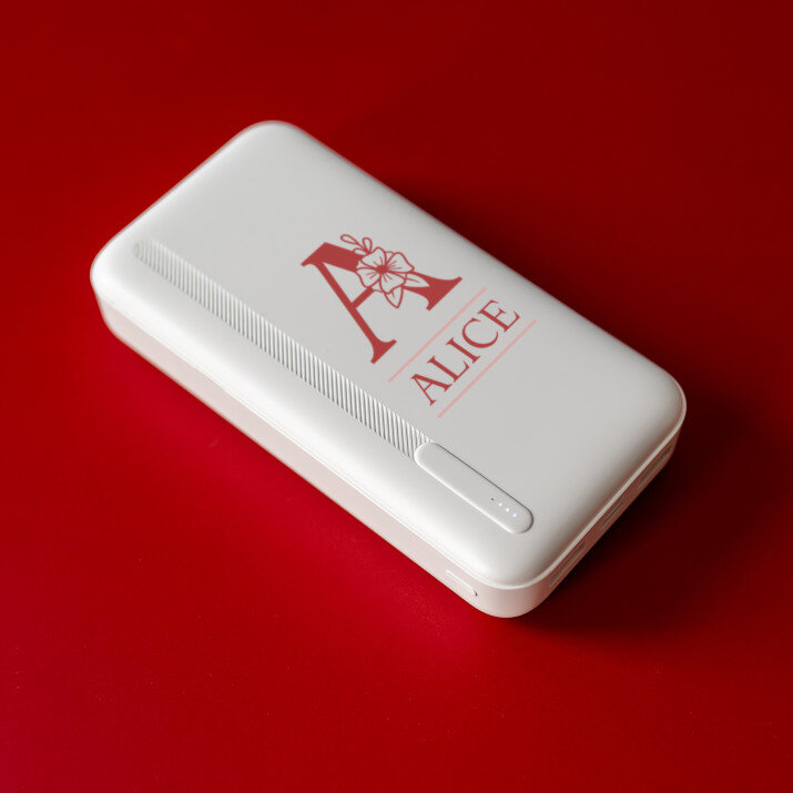Initiale Name floral - Powerbank 20000 mAh