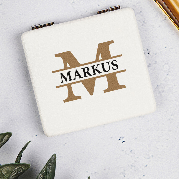 Initiale mit Namen - Taschenspiegel