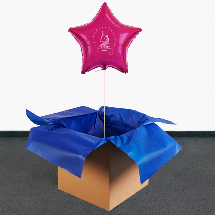Einhorn - Heliumballon - Stern