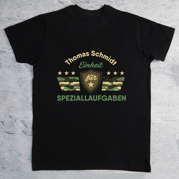 Einheit für Spezialaufgaben - Schwarzes T-Shirt für Herren