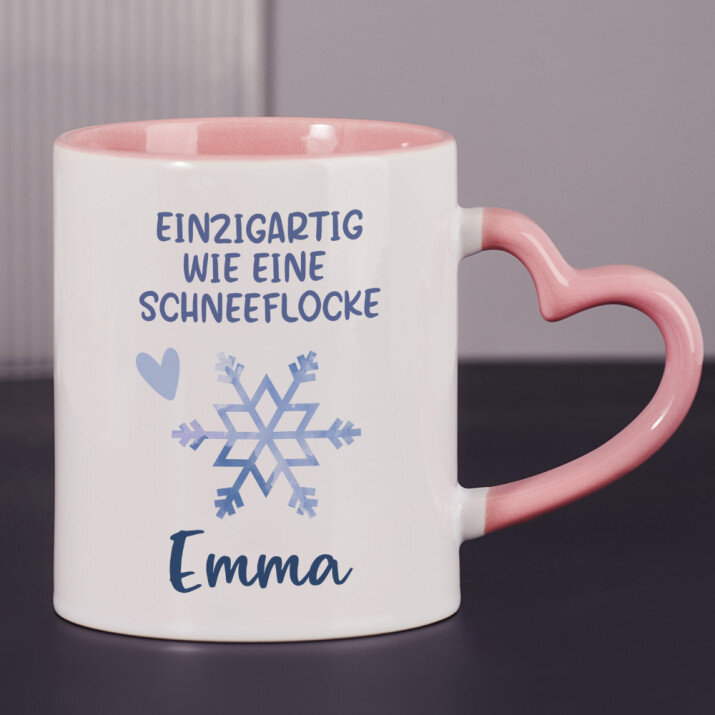 einzigartig wie eine Schneeflocke - Tassen
