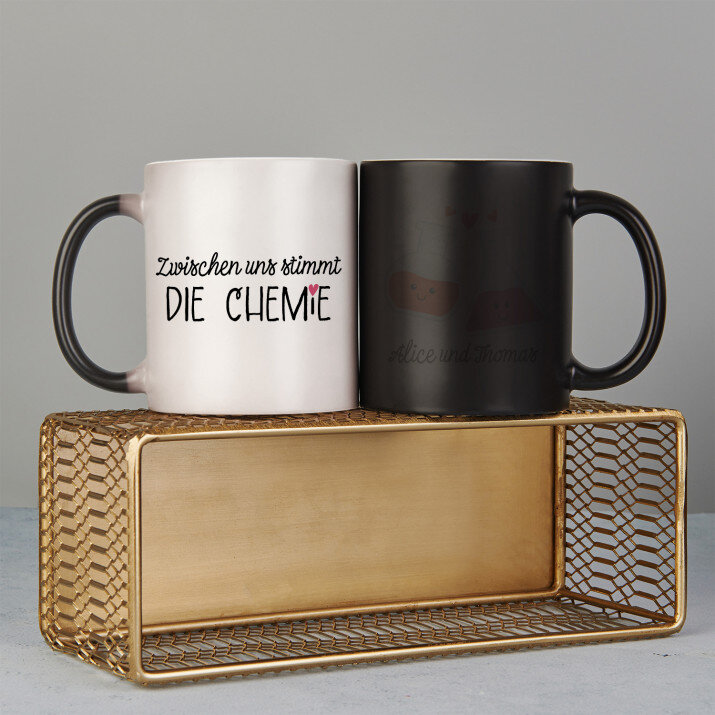 Zwischen uns stimmt die Chemie - Zaubertasse 