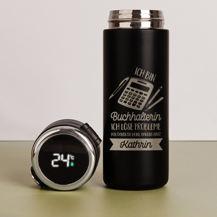 Ich bin Buchhalterin - Thermobecher LED