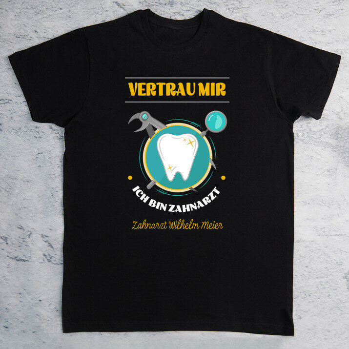 Ich bin Zahnarzt - Schwarzes T-Shirt für Herren