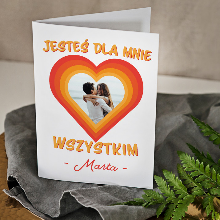 Du bist alles für mich - Glückwunschkarte