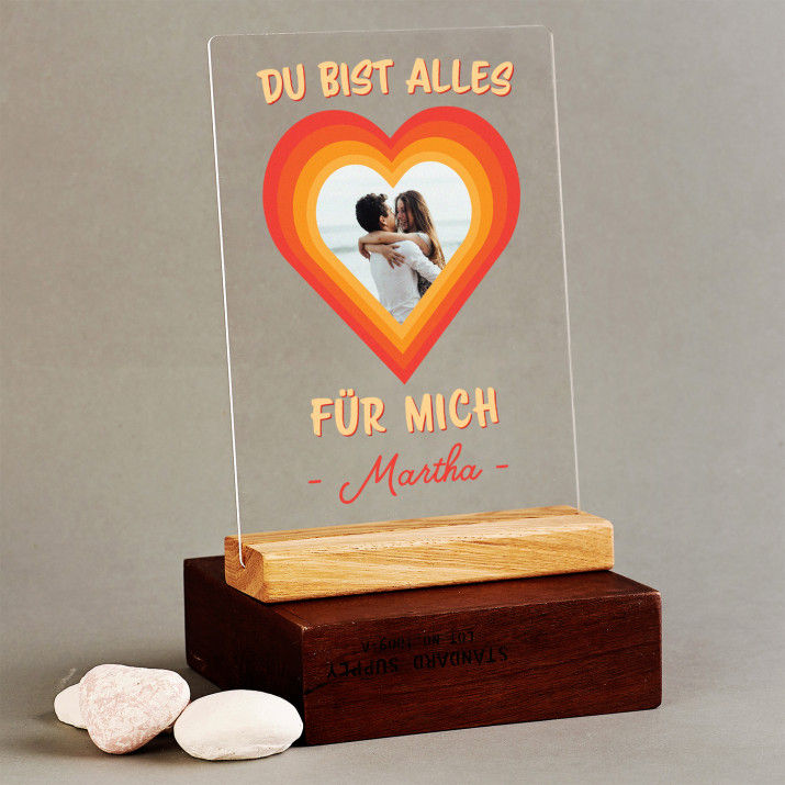 Du bist alles für mich - Druck auf Acrylglas