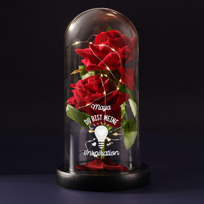Du bist meine Inspiration - Ewige Rose Im Glas