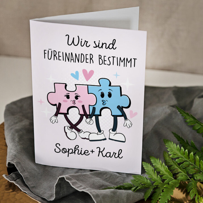 Wir sind füreinander bestimmt - Glückwunschkarte