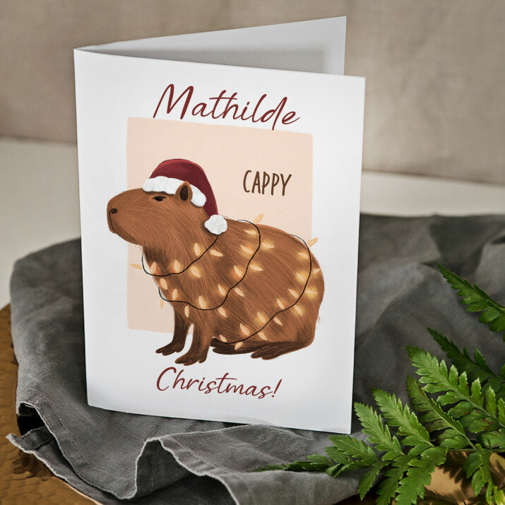 Cappy Christmas - Glückwunschkarte