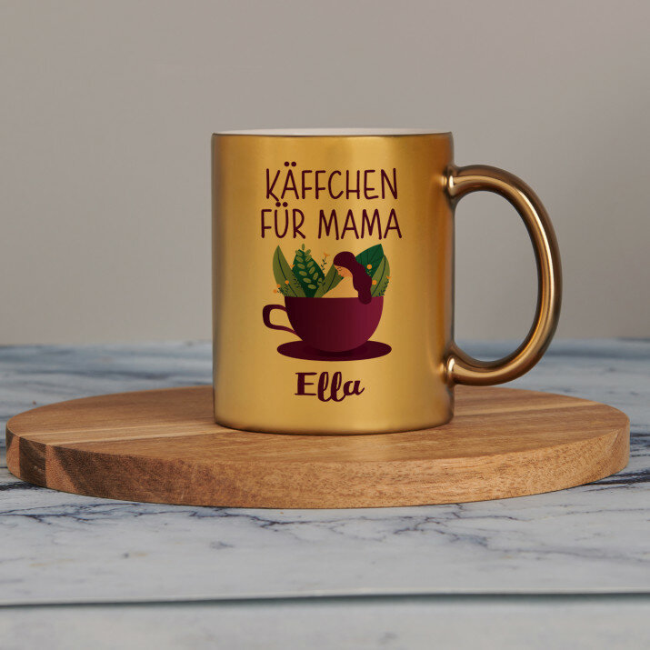 Käffchen für mama - Goldbecher