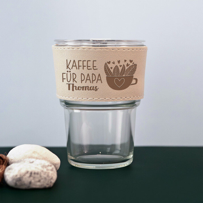 Kaffee für papa - Glasbecher
