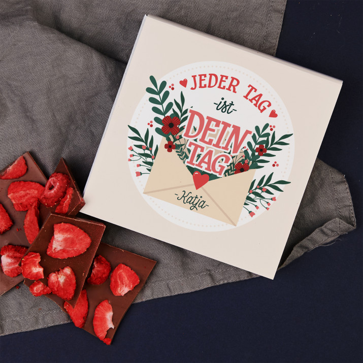 Jeder Tag - Schokolade mit Erdbeeren