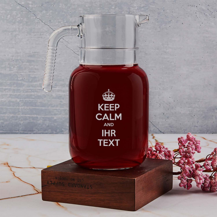 Keep calm - Glaskrug