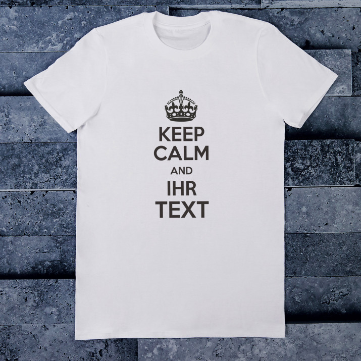Keep calm - T-Shirt mit Aufdruck für Herren