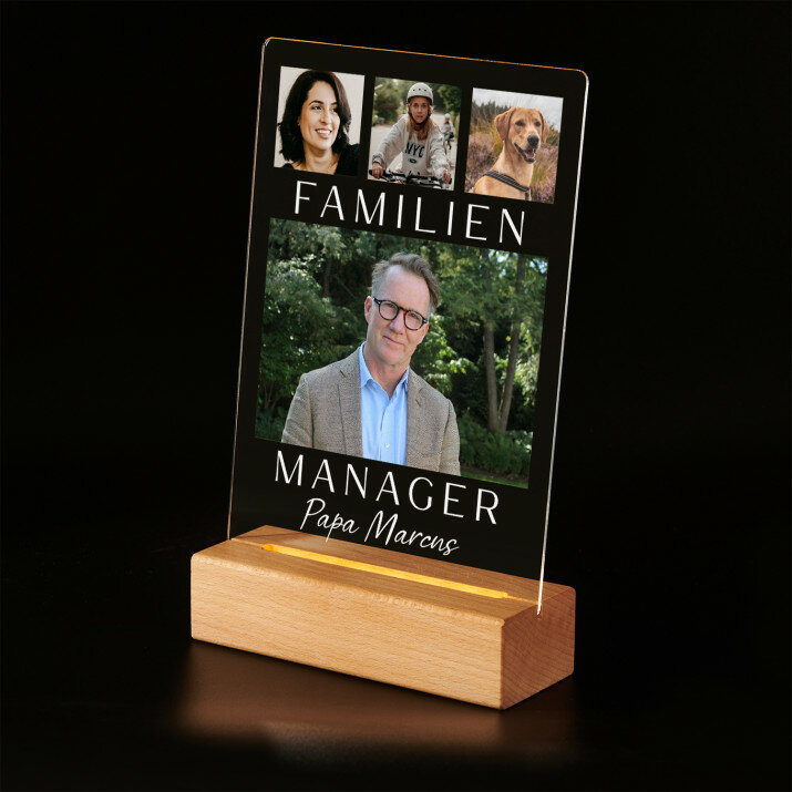 familienmanager - Druck auf Acrylglas mit LED Beleuchtung